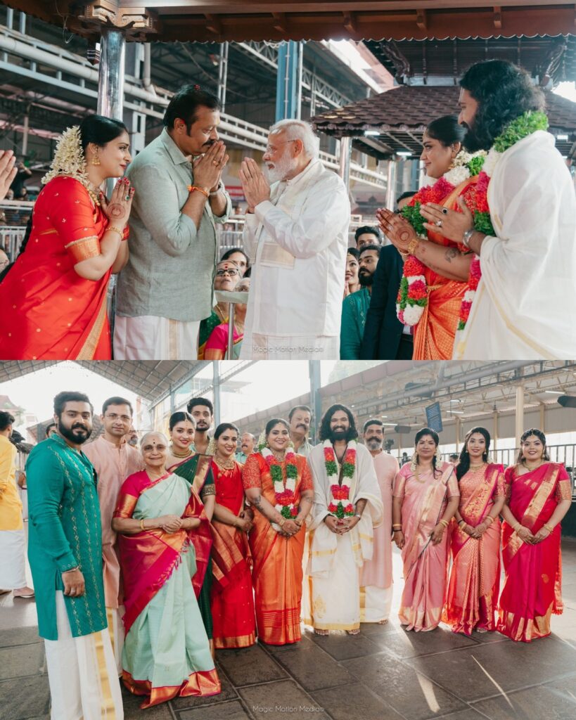 ప్రధానమంత్రి నరేంద్ర మోడీ కేరళలో రాజకీయ నాయకుడు సురేష్ గోపి కుమార్తె వివాహానికి హాజరయ్యారు 1 WhatsApp Image 2024 01 17 at 20.18.41 930e0111