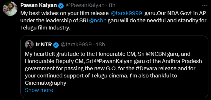 ఎన్టీఆర్ కు పవన్ కళ్యాణ్ రిప్లై 1 Screenshot 2024 09 22 073712